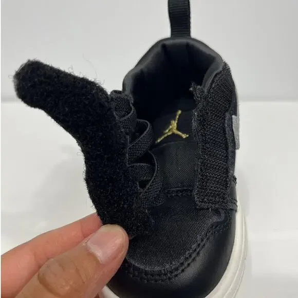 Jordan 1 Low ALT SE (TD) Black, Metallic Silver-Sail/Size-4 C / FZ3922 001 - Picture 6 of 13